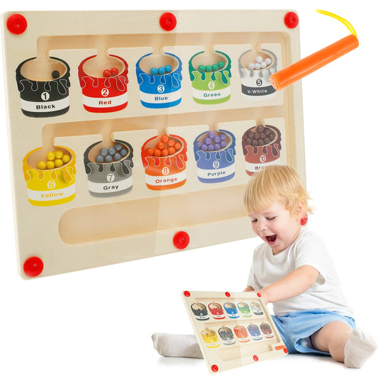 Labyrinthe des Couleurs - Jouet Éducatif Montessori